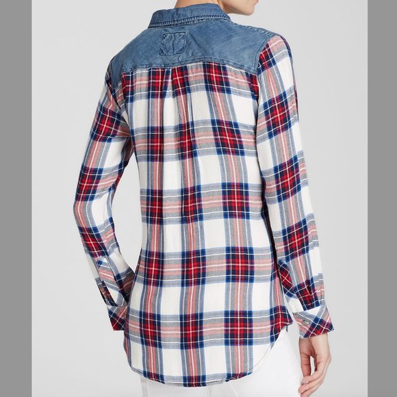Rails Harper Denim and Plaid Shirt - Picture 3 of 3